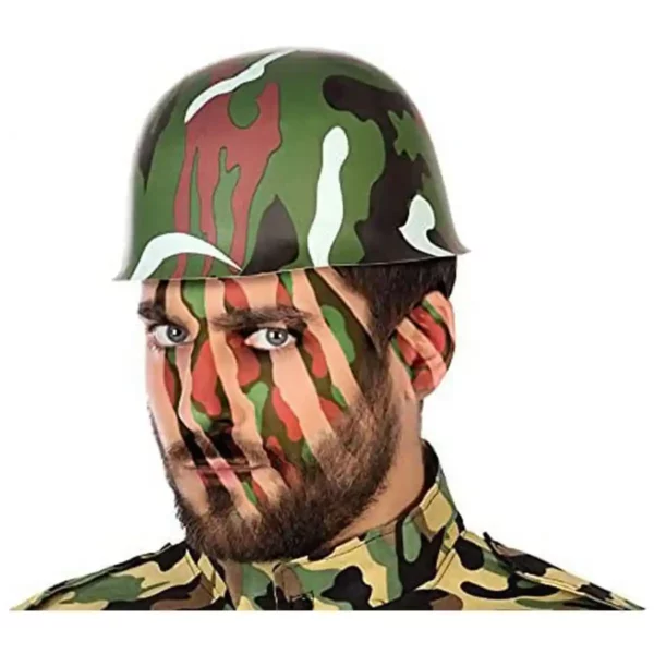 Casque vert camouflage_1867. DIAYTAR SENEGAL - Là où le Chic Rencontre la Tradition. Naviguez à travers notre catalogue et choisissez des produits qui équilibrent l'élégance intemporelle et l'innovation moderne.