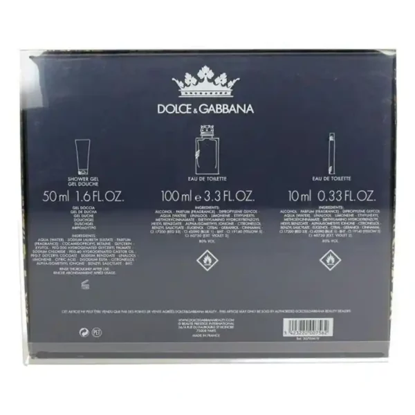 Coffret parfum homme dolce gabbana edt 3 pieces k pour homme_4585. DIAYTAR SENEGAL - Votre Destination Shopping de Choix. Explorez notre boutique en ligne et découvrez des trésors qui reflètent votre style et votre passion pour l'authenticité.