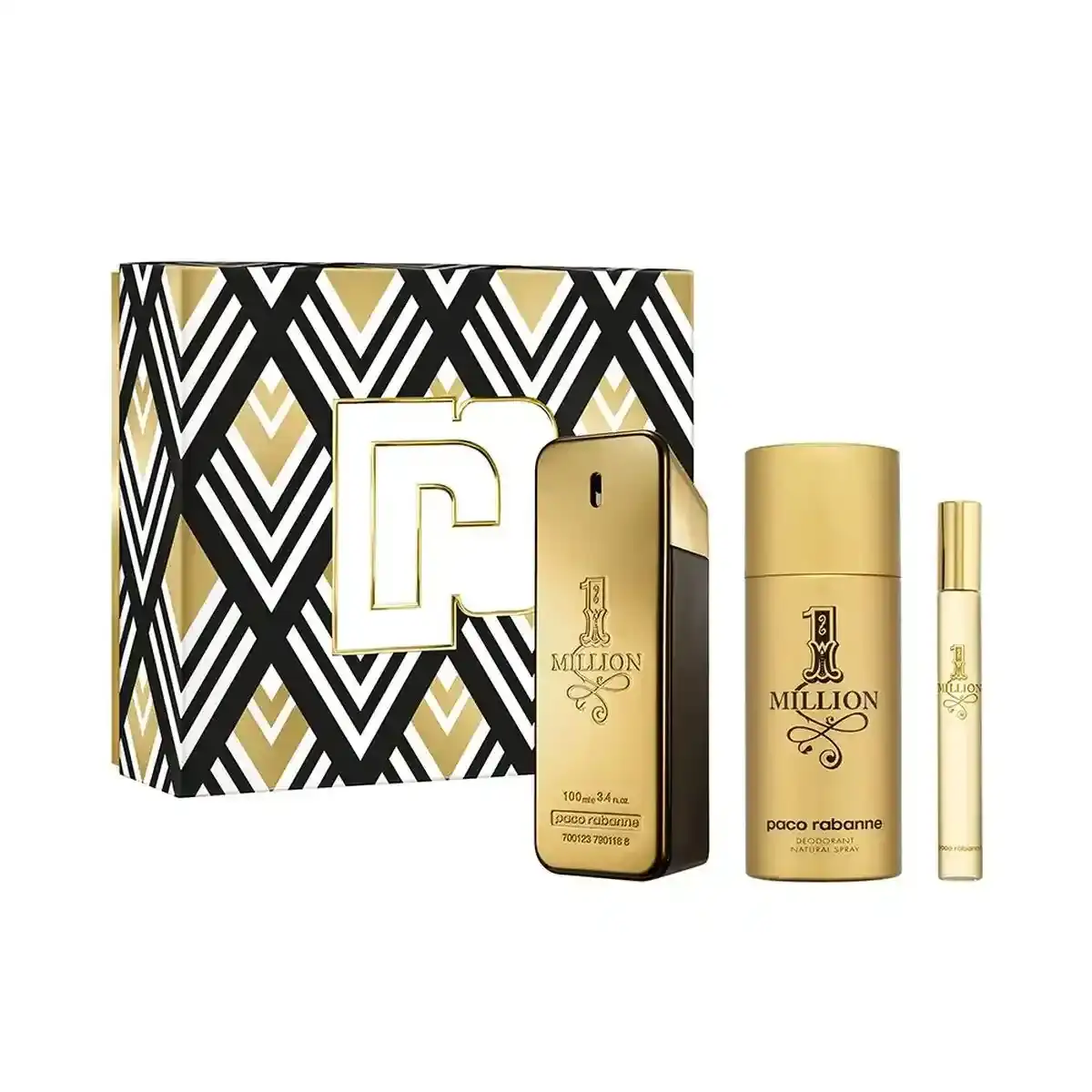Coffret Parfum Homme Paco Rabanne 1 Million 3 Pièces. SUPERDISCOUNT FRANCE