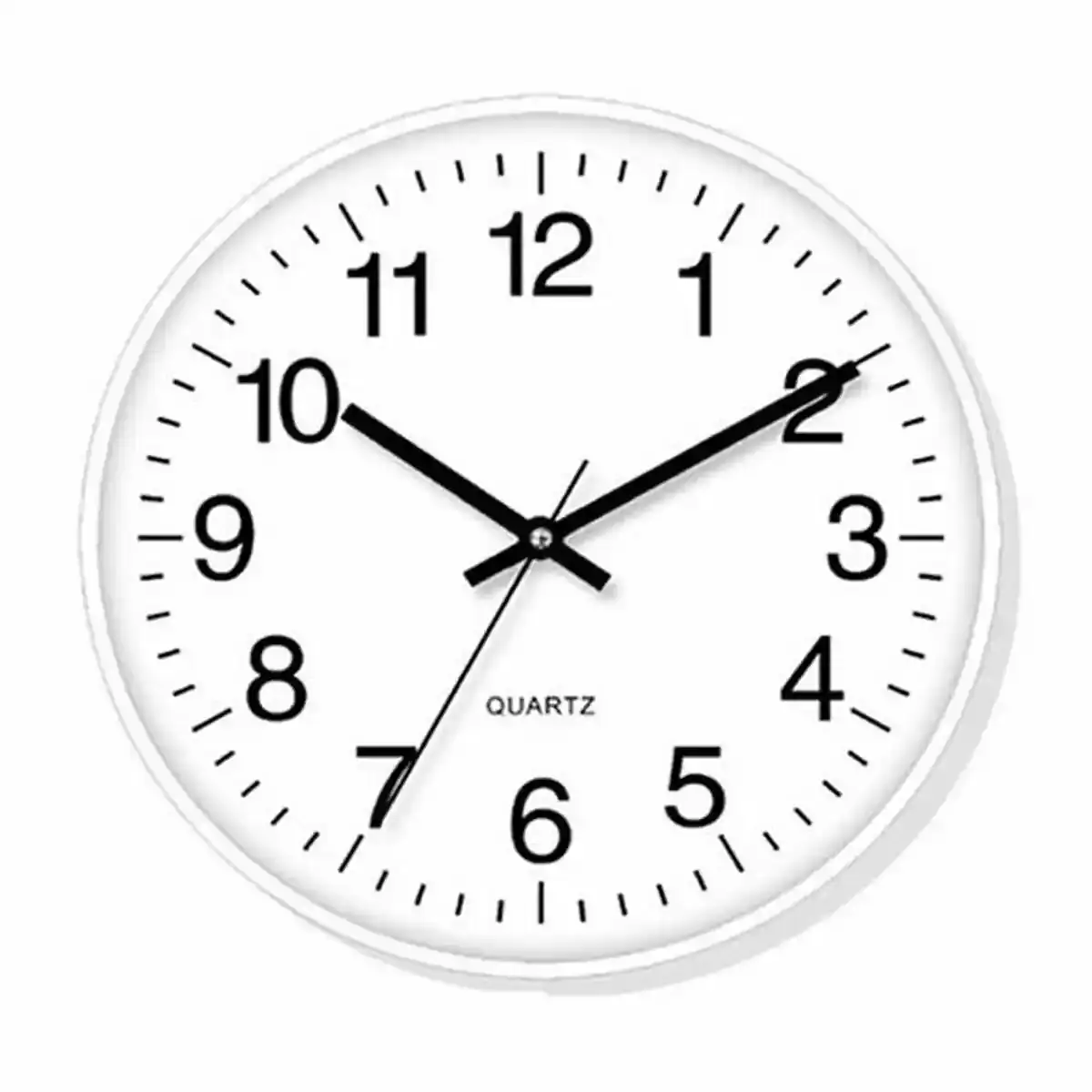 Horloge murale timemark blanc 30 x 30 cm _6858. DIAYTAR SENEGAL - Là où la Tradition Devient Tendance. Naviguez à travers notre boutique en ligne et choisissez des produits qui allient l'authenticité au contemporain.