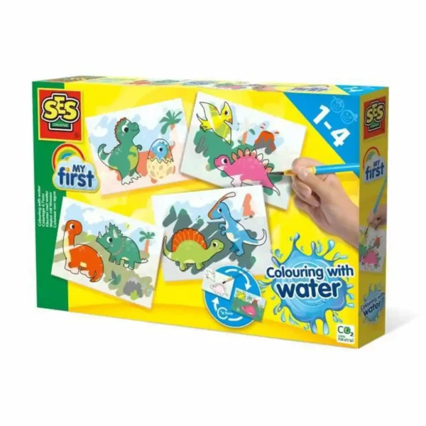 Images à colorier dans SES Creative Coloring with Water Dinosaurs. SUPERDISCOUNT FRANCE