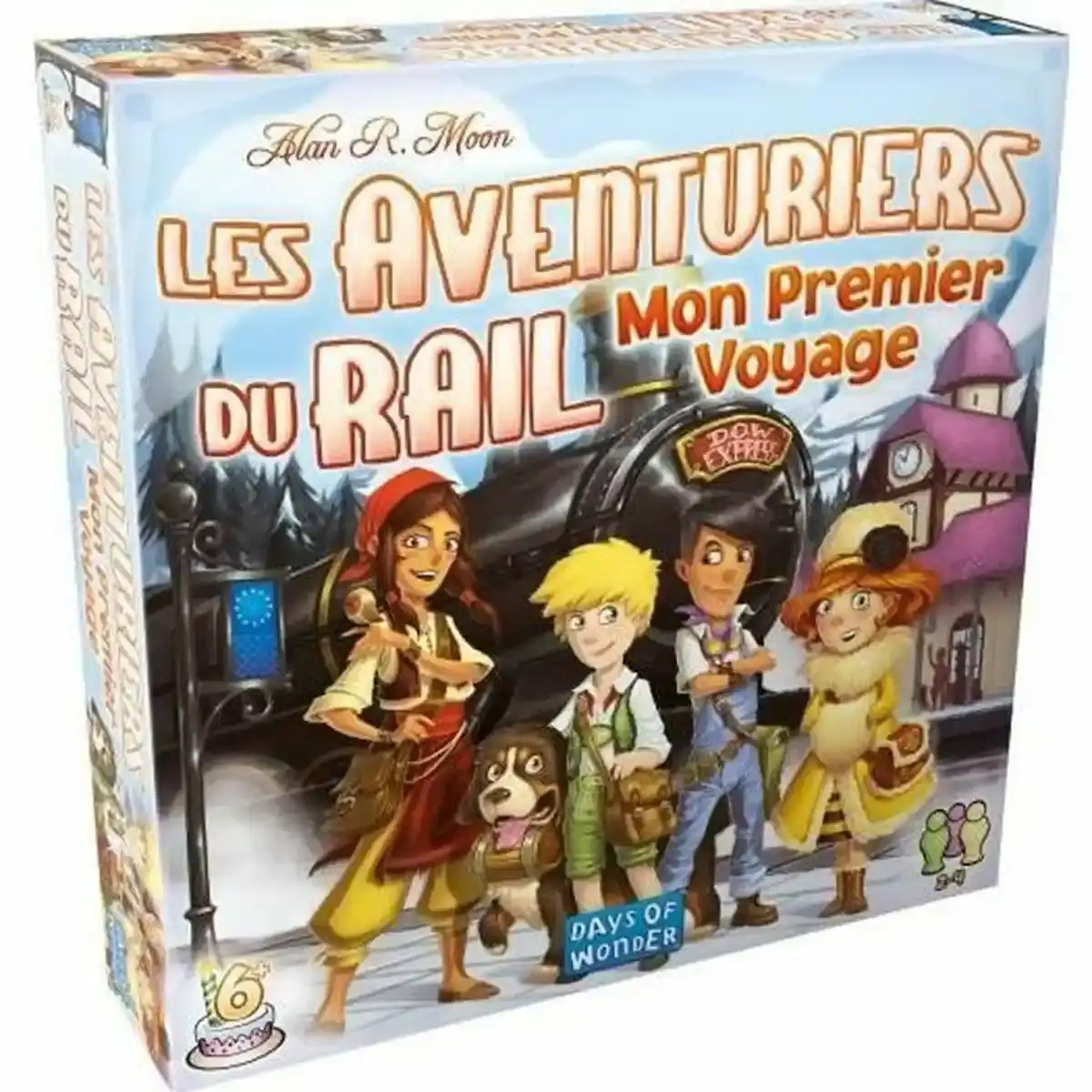 Jeu de société Asmodee Rail Adventurers : My First Voyage (FR) Noir Bleu Blanc Vert. SUPERDISCOUNT FRANCE