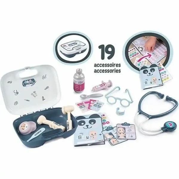 Mallette médicale jouet avec accessoires Mallette de traitement Smoby 19 pcs. SUPERDISCOUNT FRANCE