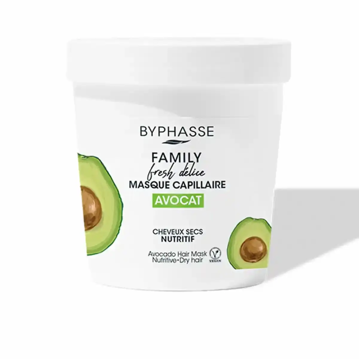 Masque cheveux nourrissant byphasse family fresh delice cheveux secs avocat 250 ml _4586. DIAYTAR SENEGAL - Où Chaque Produit est une Histoire à Raconter. Découvrez notre sélection de produits qui vous permettent de créer votre propre récit à travers vos achats.