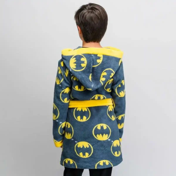 Peignoir Enfant Batman Gris foncé. SUPERDISCOUNT FRANCE