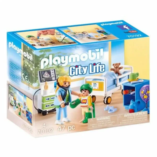 Playset City Life Children's Hospital Ward Playmobil 70192 (47 pcs). SUPERDISCOUNT FRANCE