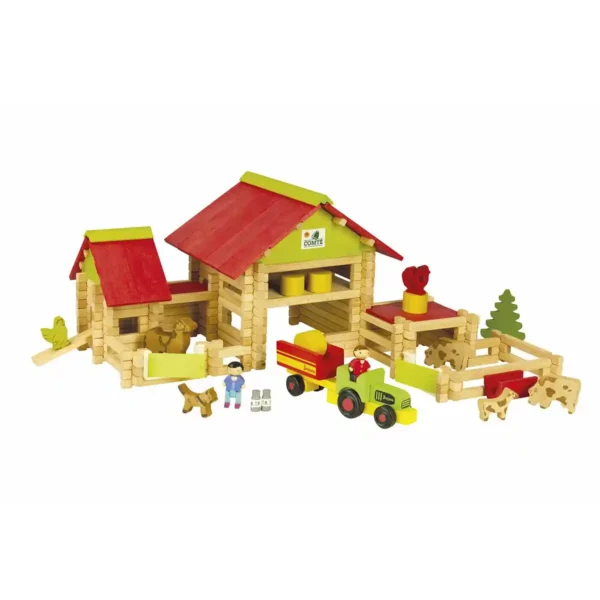 Playset Jeujura Grande ferme (220 pièces). SUPERDISCOUNT FRANCE