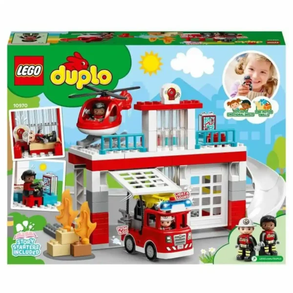 Playset Lego 10970 DUPLO La caserne de pompiers et l'hélicoptère (117 pièces). SUPERDISCOUNT FRANCE