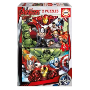 Puzzle enfant Marvel Avengers Educa (2 x 48 pcs). SUPERDISCOUNT FRANCE