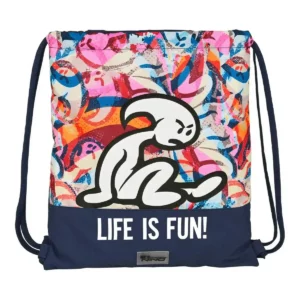 Sac à dos à cordes El Niño Life is fun Multicolore (35 x 40 x 1 cm). SUPERDISCOUNT FRANCE