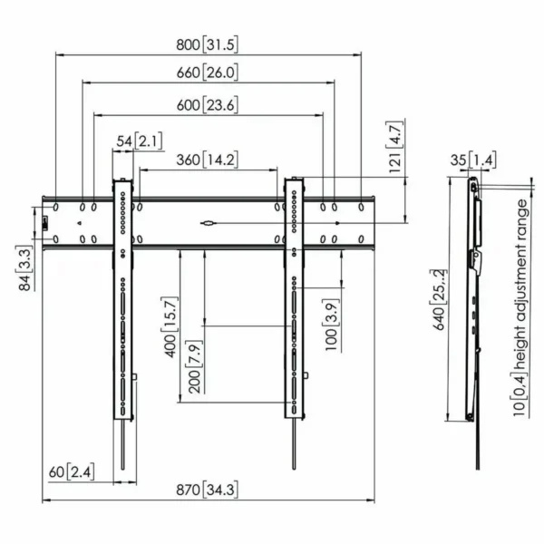 Support TV Vogel's 7368000 55" 100 kg. SUPERDISCOUNT FRANCE