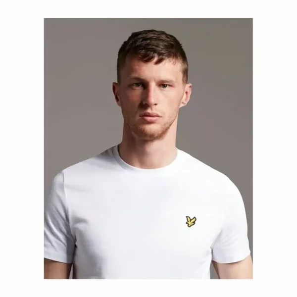 T-shirt à manches courtes pour homme Lyle & Scott V1-Plain White. SUPERDISCOUNT FRANCE