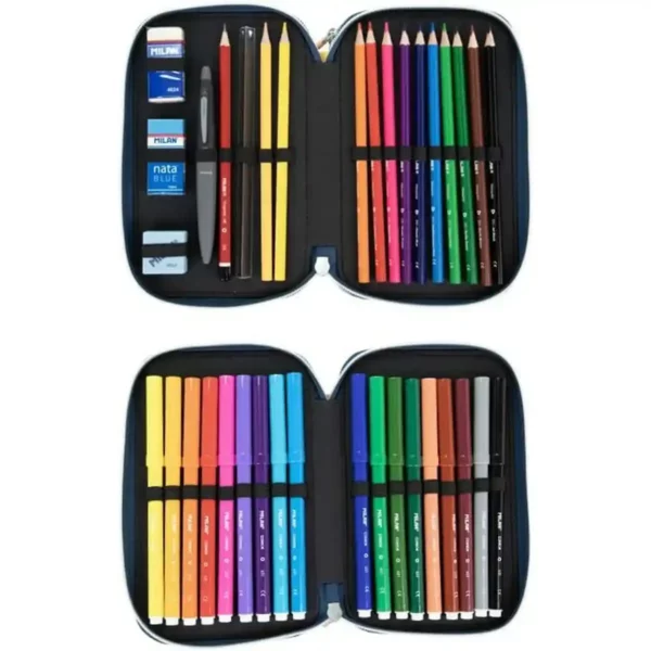 Trousse Double Milan Swins 2 Multicolore (19,5 x 13 x 5 cm). SUPERDISCOUNT FRANCE