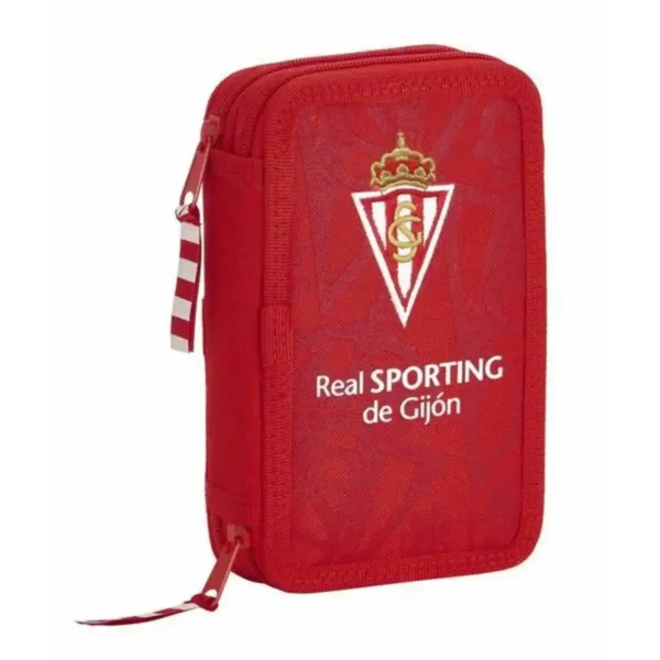 Trousse Double Real Sporting de Gijón Rouge (28 pcs). SUPERDISCOUNT FRANCE