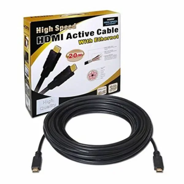 Câble HDMI avec Ethernet NANOCABLE 15.10.1820 20 m v1.4 Connecteur Mâle à Mâle. SUPERDISCOUNT FRANCE