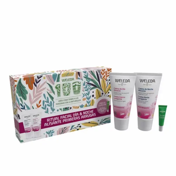 Coffret cosmetique unisexe weleda rose musquee 3 pcs _8444. DIAYTAR SENEGAL - Là où le Shopping devient une Fête des Sens. Plongez dans notre univers et choisissez des produits qui éveillent votre goût pour l'esthétique et l'authenticité.