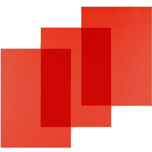 Couvertures de reliure Displast Red A4 polypropylène (100 Unités). SUPERDISCOUNT FRANCE