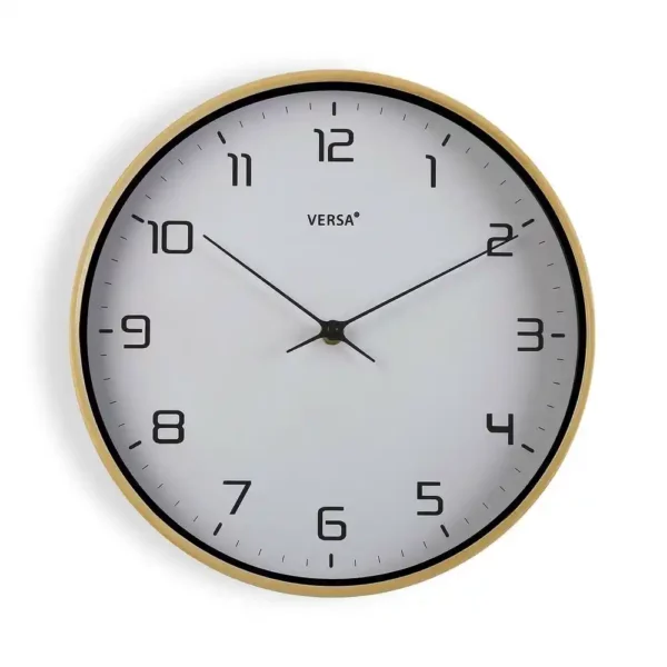 Horloge murale versa bois blanc 30 5 x 4 3 x 30 5 cm quartz polyurethane_5909. DIAYTAR SENEGAL - Où Choisir est une Célébration de l'Artisanat Local. Découvrez notre boutique en ligne et choisissez des produits qui incarnent la passion des artisans sénégalais.