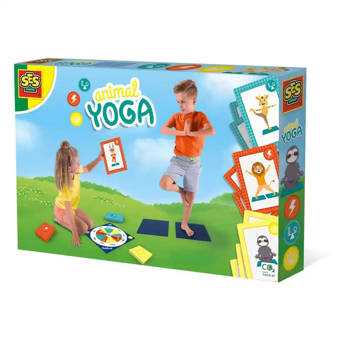 Jeux de cartes SES Creative Animal Yoga. SUPERDISCOUNT FRANCE