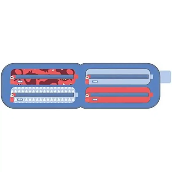 Mallette scolaire avec accessoires Milan Net & Lit 22,5 x 11,5 x 11 cm Corail. SUPERDISCOUNT FRANCE