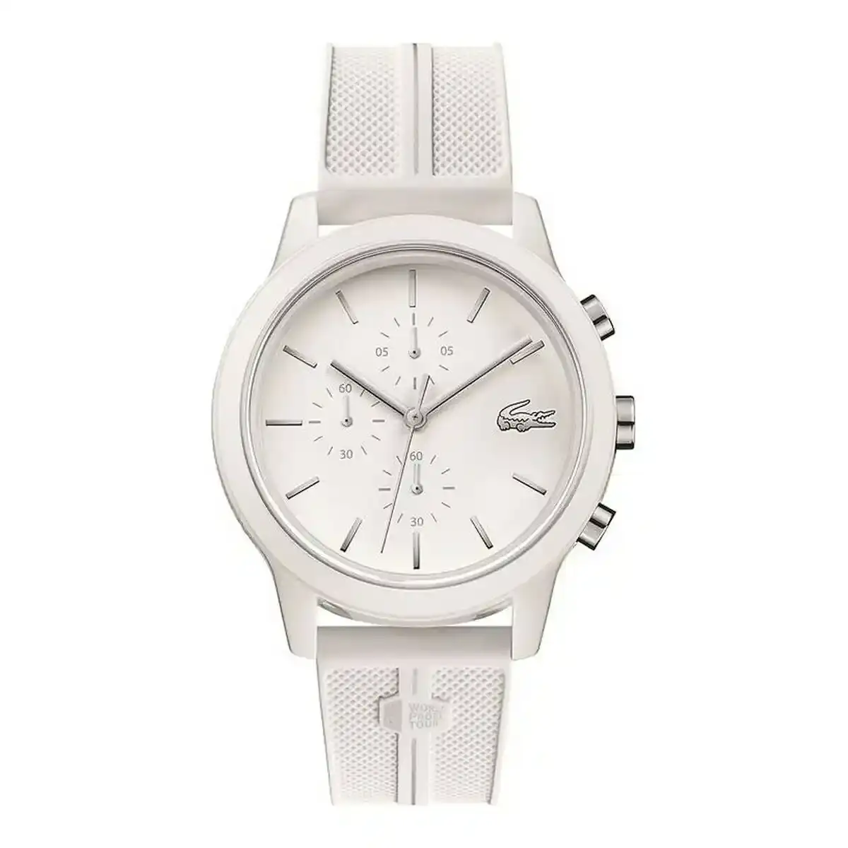 Montre homme lacoste wpt 2020 o 44 mm blanc_4490. DIAYTAR SENEGAL - Où Choisir est une Célébration de l'Artisanat. Explorez notre boutique en ligne et choisissez des articles qui incarnent l'art et le savoir-faire du Sénégal.