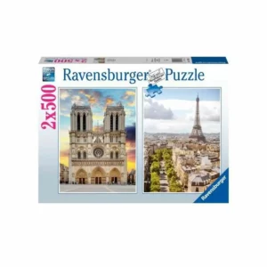 Puzzle Ravensburger Paris & Notre Dame 2 x 500 pièces. SUPERDISCOUNT FRANCE