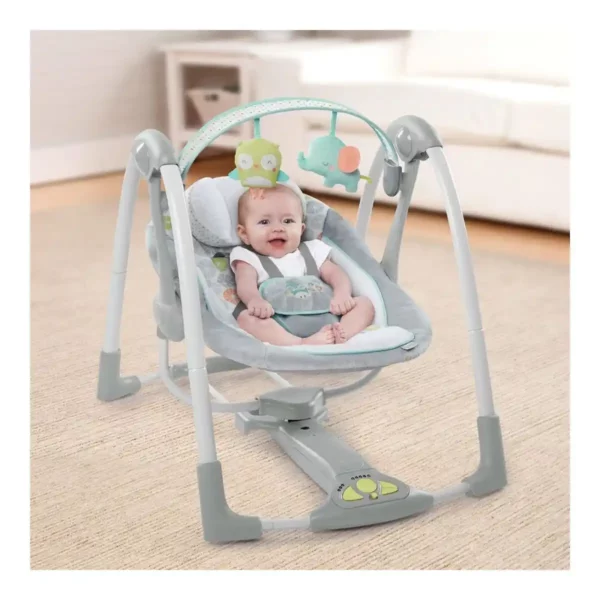 Rocking Chair Compact Swing - Hugs & Hoots Gris Blanc. SUPERDISCOUNT FRANCE