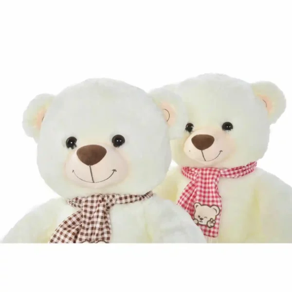 Teddy Bear DKD Home Decor Rouge Blanc Bordeaux Enfant 20 x 20 x 50 cm (2 Unités). SUPERDISCOUNT FRANCE