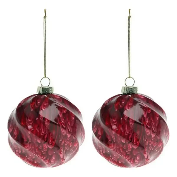 Boules de noel 2 pcs 112537_8706. DIAYTAR SENEGAL - Là où Chaque Produit est une Trouvaille Unique. Découvrez notre boutique en ligne et trouvez des articles qui vous distinguent par leur originalité.