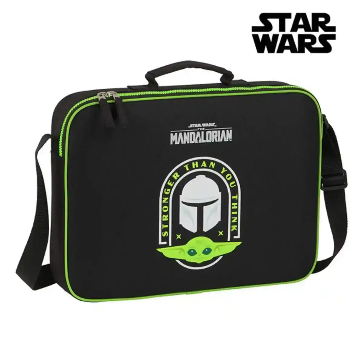 Cartable Scolaire The Mandalorian M385 Noir Vert (38 x 28 x 6 cm). SUPERDISCOUNT FRANCE