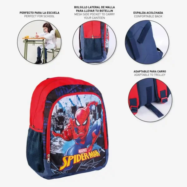 Cartable Spiderman Rouge (32 x 41 x 14 cm). SUPERDISCOUNT FRANCE