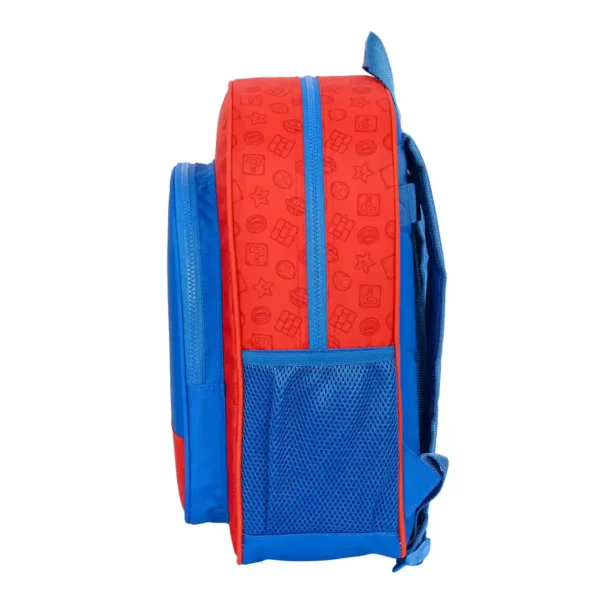 Cartable Super Mario Rouge Bleu (32 x 38 x 12 cm). SUPERDISCOUNT FRANCE