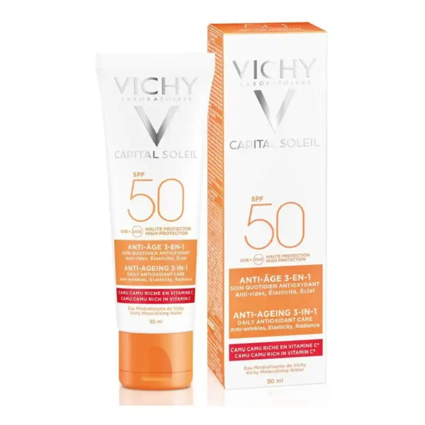 Creme solaire visage capital soleil vichy vch00115 anti age 3 en 1 spf 50 50 ml _7026. Découvrez DIAYTAR SENEGAL - Où l'Élégance Rencontre la Variété. Parcourez notre collection et trouvez des trésors cachés qui ajoutent une touche de sophistication à votre vie quotidienne.