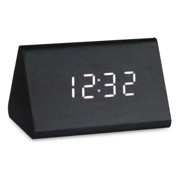 Horloge digitale de table bois mdf pvc noir 11 7 x 7 5 x 8 cm _4435. Bienvenue chez DIAYTAR SENEGAL - Où Choisir est une Invitation au Voyage. Explorez notre boutique en ligne et découvrez des produits qui vous transportent dans l'univers du Sénégal.