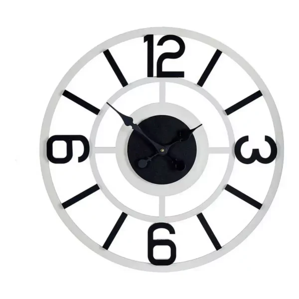 Horloge murale blanc noir metal mdf 60 x 3 5 x 60 cm _1731. Bienvenue chez DIAYTAR SENEGAL - Votre Plateforme Shopping pour Tous. Découvrez un large éventail de produits qui célèbrent la diversité et la beauté du Sénégal.