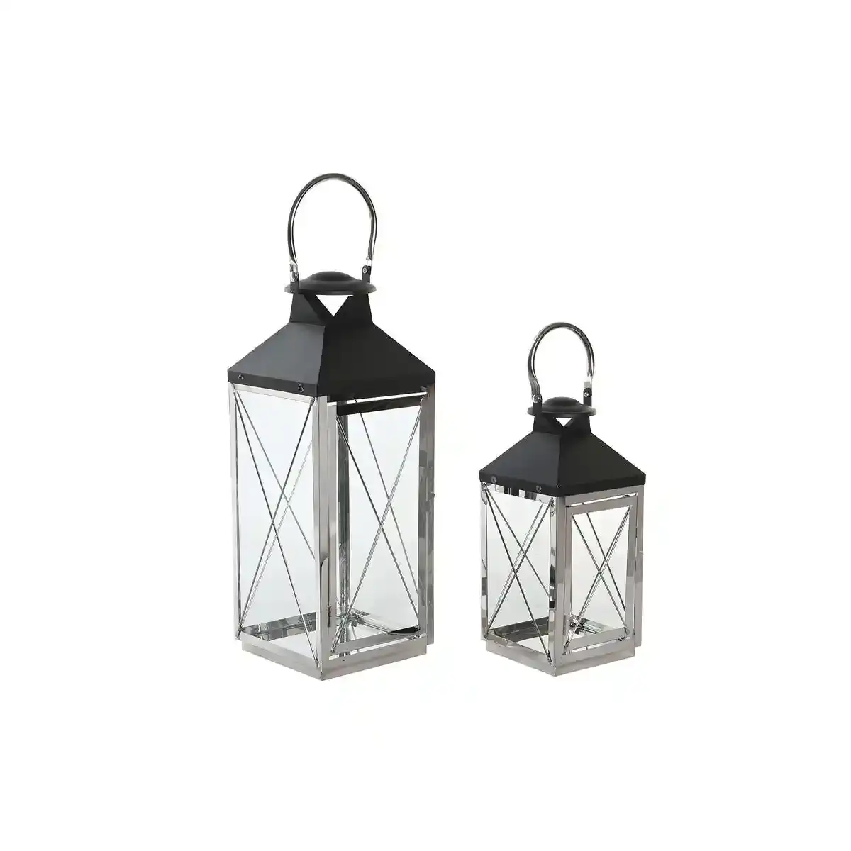 Lampadaire dkd home decor cristal noir acier 18 x 18 x 43 cm moderne chrome_3966. DIAYTAR SENEGAL - L'Art de Vivre avec Authenticité. Explorez notre gamme de produits artisanaux et découvrez des articles qui apportent une touche unique à votre vie.