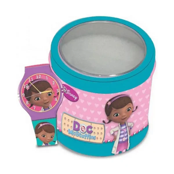 Montre Bébé Dessin Animé DOC MCSTUFFINS (Dott.essa Peluche) - Boîte Métal. SUPERDISCOUNT FRANCE