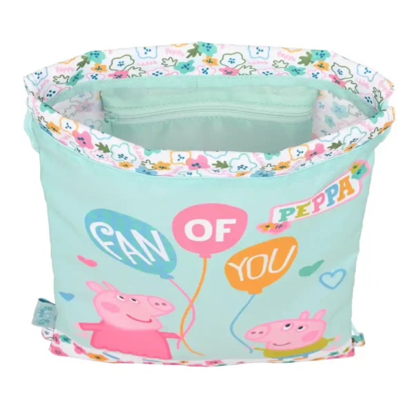 Sac à Dos à Cordes Peppa Pig Cosy corner Bleu Clair (26 x 34 x 1 cm). SUPERDISCOUNT FRANCE