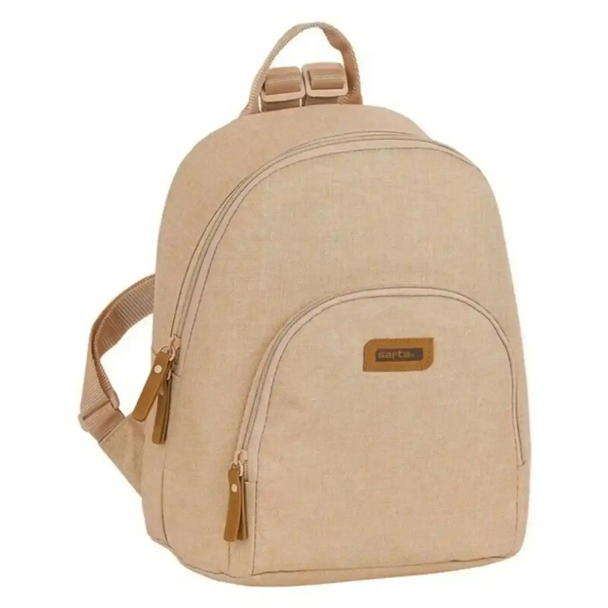 Sac à Dos à Cordes Safta Beige (25 x 30 x 13 cm). SUPERDISCOUNT FRANCE