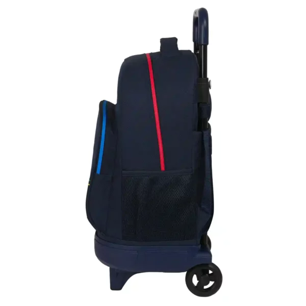 Sac à Dos Scolaire à Roulettes Benetton Sixties Bleu Marine (33 x 45 x 22 cm). SUPERDISCOUNT FRANCE