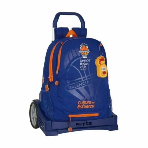 Sac à dos scolaire à roulettes Evolution Valencia Basket. SUPERDISCOUNT FRANCE