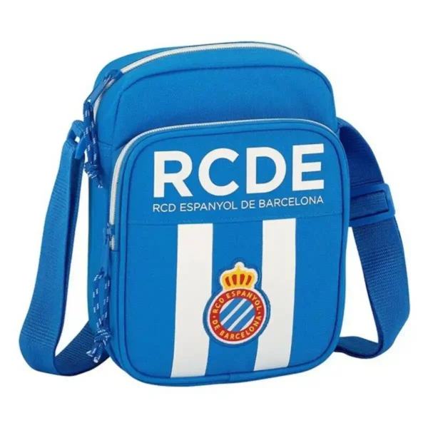 Sac Bandoulière RCD Espanyol 611753672 Bleu Blanc (16 x 22 x 6 cm). SUPERDISCOUNT FRANCE