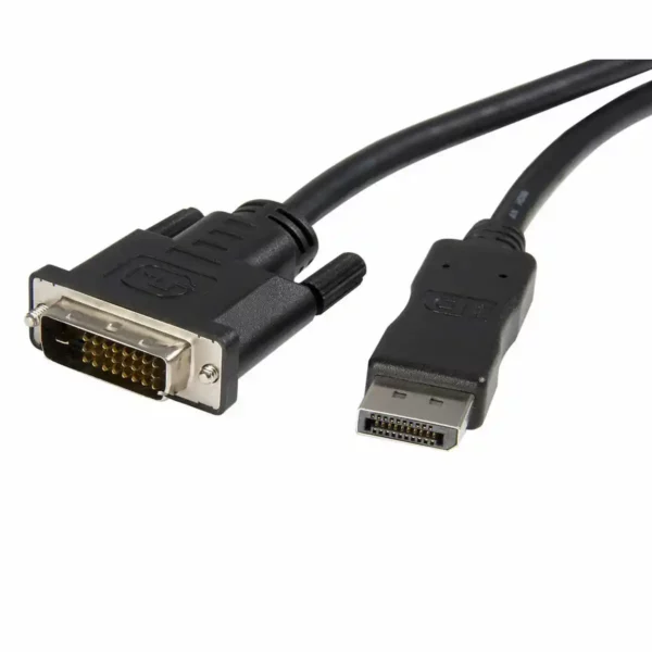 Adaptateur DisplayPort vers DVI Startech DP2DVIMM6 (1,8 m) Noir 1,8 m. SUPERDISCOUNT FRANCE