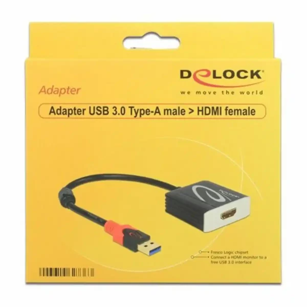 Adaptateur USB 3.0 vers HDMI DELOCK 62736 20 cm. SUPERDISCOUNT FRANCE
