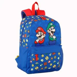 Cartable Super Mario Rouge Bleu (31 x 43 x 13 cm). SUPERDISCOUNT FRANCE