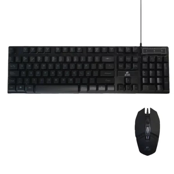 Clavier avec souris de jeu ELBE PTR-103-G Noir. SUPERDISCOUNT FRANCE