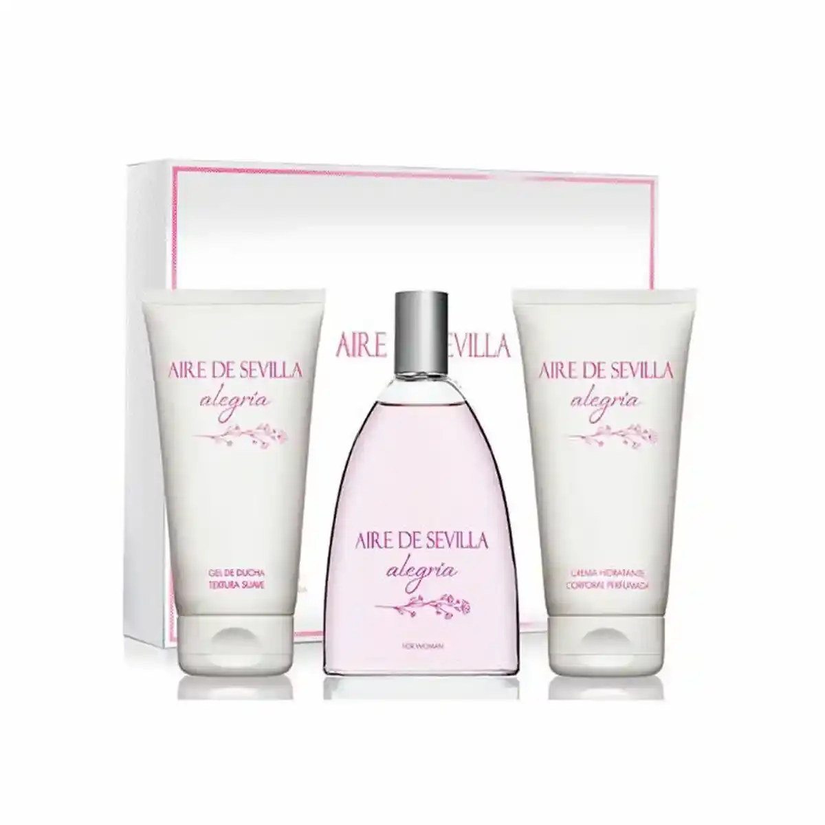 Coffret de parfum femme aire sevilla alegria 3 pieces_5461. DIAYTAR SENEGAL - Là où Choisir est un Acte d'Amour pour la Culture Sénégalaise. Explorez notre gamme et choisissez des produits qui célèbrent la richesse de notre patrimoine.