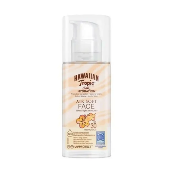 Creme solaire visage silk air soft hawaiian tropic silk air soft visage spf 30 50 ml spf 30_2259. DIAYTAR SENEGAL - Votre Passage vers l'Éclat et la Beauté. Explorez notre boutique en ligne et trouvez des produits qui subliment votre apparence et votre espace.