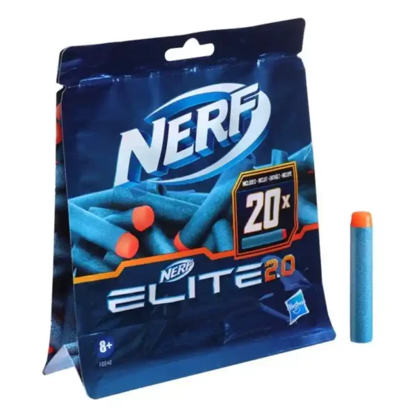 Fléchettes Nerf Elite 2.0 Hasbro F0040EU5 (20 uds). SUPERDISCOUNT FRANCE