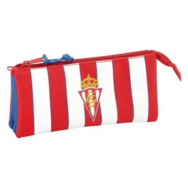 Fourreau Real Sporting de Gijón Blanc Rouge. SUPERDISCOUNT FRANCE